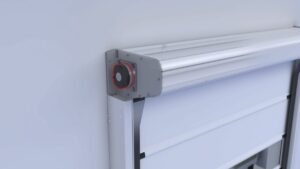 Maviclean, la porte industrielle pour environnements propres - Système de sécurité antichute grâce au frein situé côté opposé au moteur