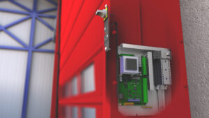 Armoire intégrée avec carte électronique Maviflex et compteur de cycles