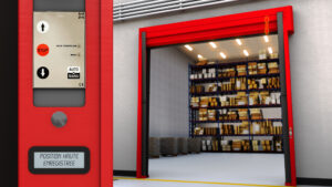 Electronic stop block for simplified and optimised adjustment