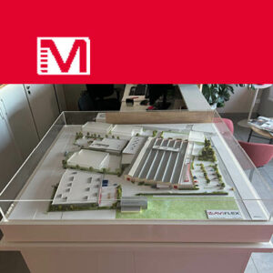 Maquette du site de production Maviflex - Décines