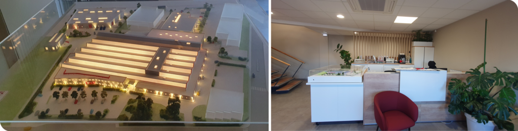 Maquette du site de production Maviflex - Décines