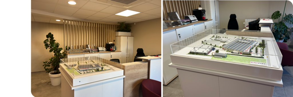 Maquette du site de production Maviflex - Décines