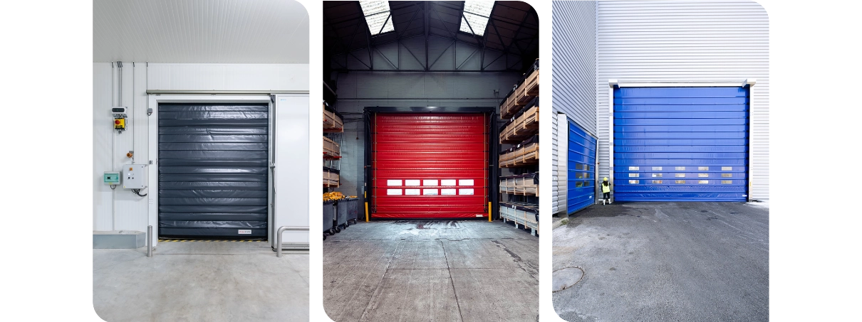 Stacking High-Speed Doors by Maviflex