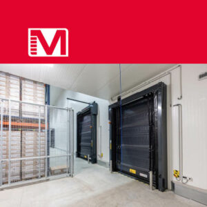 Porte industrielle pour chambre froide.